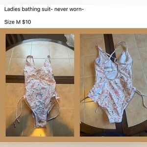 Floral Pink One-Piece Swimsuit